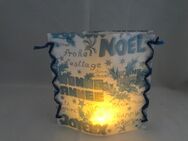 Stimmungslicht / Windlicht "Joyeux Noël" handmade NEU - Erkelenz