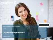 Content Manager (m/w/d) - München