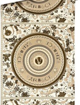 Versace Vliestapete Wallpaper Versace 5 Floral Design, leicht strukturiert, abstrakt, gemustert, leicht glänzend, (1 St), Designertapete auffallende Fliesen-Tapete Tapeten Wohnzimmer modern