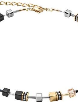 COEUR DE LION Collier Schmuck Geschenk Edelstahl GeoCUBE® Würfelkette, 2839/10-1216, Made in Germany - mit Swarovski® Kristall, Strassstein, Schmuckstein