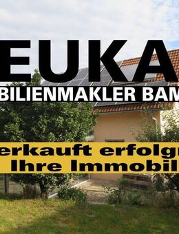 ZAPFENDORF-LAUF: FREISTEHENDES HAUS(=BAUJAHR 2005)+PV-ANLAGE+2 GARAGEN AUF 527m2 FÜR 329.000,-EURO - Zapfendorf