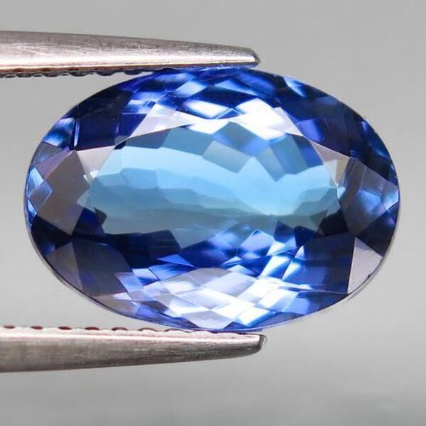 3, 90 ct - ECHTER . TOP - Lupenreiner ,SUPER Tansanit , D- Block , + dt. Zertifikat - Neubrandenburg