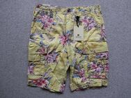 Jetlag Cargo Shorts floralem Muster Yellow Flower M 19-304 W32 - Niddatal