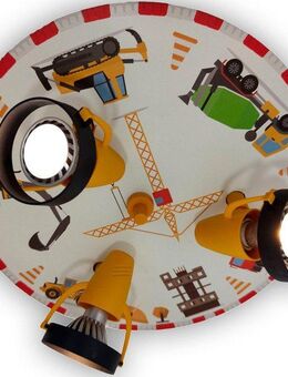 niermann Deckenstrahler Strahler Baustelle, ohne Leuchtmittel, 3 verstellbare Spots