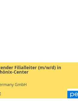 Stellvertretender Filialleiter (m/w/d) in Hamburg Phönix-Center - Hamburg