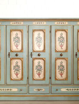 Bauernschrank (Nr.893) Voglauer Anno 1700 altblau Fichte - Sulingen