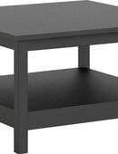 Home affaire Couchtisch Madrid, Beistelltisch, Sofatisch, Kaffeetisch, Wohnzimmertisch, Coffee Table mit zusätzlicher Ablage, Maße B/T/H 81 x 81 x 45 cm in 00000