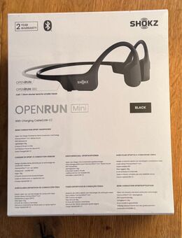 Shokz OpenRun Mini, schwarz – neu & OVP, Rechnung/Garantie über mich - Fürth