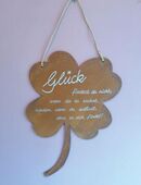 Spruchschild "Glück" Edelrost in 87647
