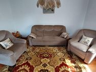 Couchgarnitur: Sofa mit 2 Sesseln - Nüdlingen
