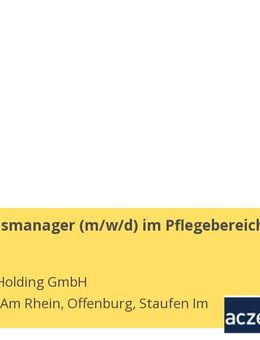 Integrationsmanager (m/w/d) im Pflegebereich, 50-100 % - Staufen (Breisgau)