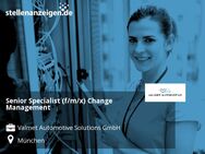 Senior Specialist (f/m/x) Change Management - München