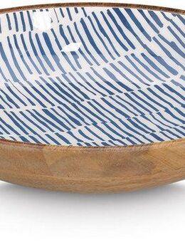 Zeller Present Schale Mangoholz, mit Streifendekor, Massivholz, hochwertiges natürliches Material