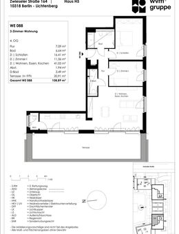 3-Zimmer-Neubauwohnung mit Terrasse in Karlshorst! - Berlin