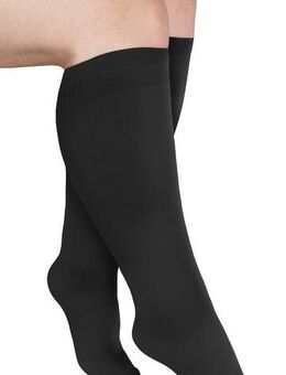 Janastyle Feinkniestrümpfe BIG Feinkniestrümpfe mit extrabreitem Bund (3-Paar) für einen Wadenumfang bis zu 56 cm, für starke Waden