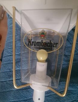 Krombacher Lampe Leuchte Gaststätte Biergarten Außenbereich - Leipzig
