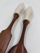 Salatbesteck 2‑teilig, 18 cm, Holz mit Porzellan‑griffen Rosendek in 69221