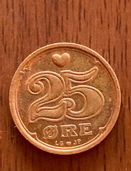 Münze Münzen Umlaufmünze Dänemark 25 Öre 1997 - Alzey