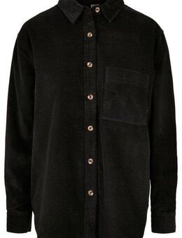 URBAN CLASSICS Langarmhemd Urban Classics Damen Ladies Corduroy Oversized Shirt (1-tlg)