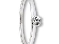 ONE ELEMENT Goldring Zirkonia Ring aus 333 Weißgold, Damen Gold Schmuck