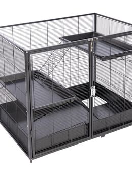 TIAKI Kleintierkäfig Étagère - Add-on Unit: L 93,5 x B 63 x H 73,8 cm