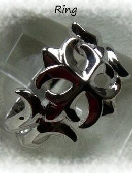 Kreuzring, 925 Silber - Stemmen