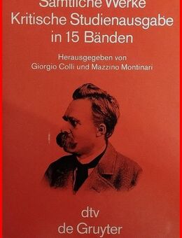 FRIEDRICH NIETZSCHE - KRITISCHE STUDIENAUSGABE (15 Bde) - Köln