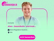 Alten-, Gesundheits- und Krankenpfleger / MFA - Medizinischer Fachangestellter / KPH - Krankenpflegehelfer / Pflegehilfskraft (m/w/d) - Köln