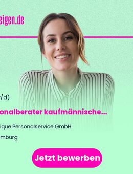 Personalberater (m/w/d) kaufmännischer Bereich - Hamburg