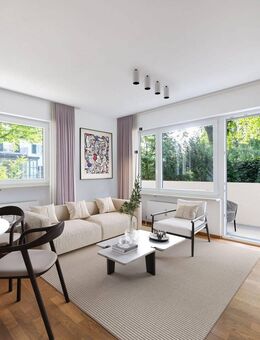 Geschmackvolle 2-Zimmer-Wohnung mit zweiseitigem Balkon in grüner Bestlage - München