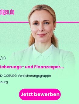Versicherungs- und Finanzexperte im angestellten Außendienst in Coburg (w/m/d) - Coburg