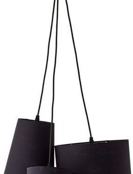 Places of Style Pendelleuchte Elijah, ohne Leuchtmittel, Hängelampe Textilschirm Ø 44cm