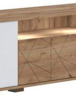 Places of Style TV-Board Stela (H/B/T): 48,4/180/46,5cm), mit Push-to-open und Soft-Close-Funktion, Hochglanz UV-lackiert