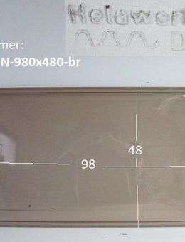 Wohnwagenfenster HelawerkSR D632 ca 98 x 48, Fendt / Tabbert, braun, neue Ware mit Lagerspuren - Schotten Zentrum