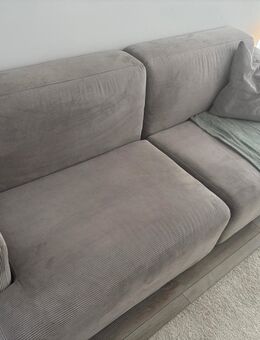 Graues Cord Sofa - Offenburg