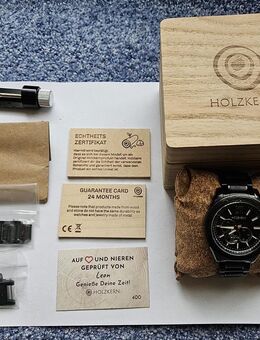 h11) Herren-Uhr von Holzkern ; Armbanduhr Herren Uhr ; Modell MURIWAI ; 42 mm ; Automatik Uhr - Garbsen