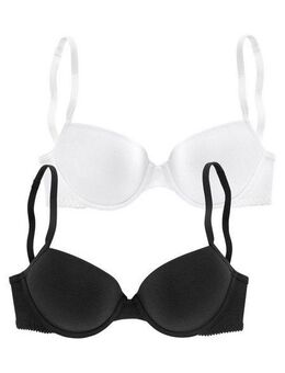 petite fleur Push-up-BH (Packung, 2 Stück) mit Bügel, mit herausnehmbaren Kissen