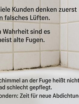 Silikonfugen erneuern im Bad & in der Küche - Monschau Zentrum