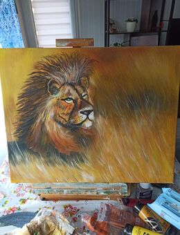 Acryl Bild unikat "Lion King" - Celle