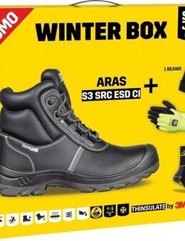 Premium 3D Design Winter-Box S3 Arbeitsschuhe Sicherheitsschuhe ARAS kompett Set Baustelle - Wuppertal