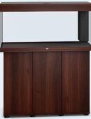 Modernes Aquarium mit passendem Unterschrank in dunkler Holzoptik in 4055