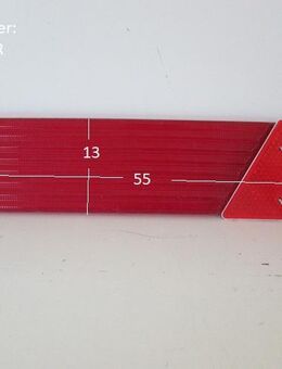 Wilk Wohnwagen Seitenblende Heckverkleidung ca 55 x 13 RECHTS (Beifahrerseite) gebraucht (zB 661 BJ 96), Reflektor - Schotten Zentrum