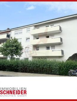 IMMOBILIEN SCHNEIDER - Moosach - schönes 1 Zimmer Appartement mit West-Balkon und Einbauküche - München