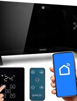 Elektrischer Konvektorheizkörper – 2000W, WiFi, LED-Thermostat Set 234 - Ingolstadt