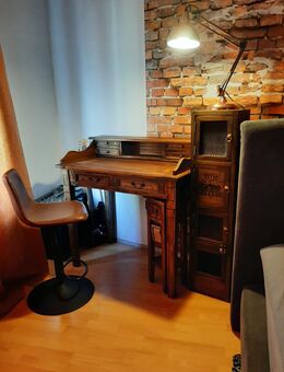 Exklusiver Sekretär im Antik Look aus Mahagoni holz, Handmade - Hambuch