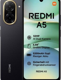 Xiaomi Redmi A5 Smartphone (17,47 cm/6,88 Zoll, 64 GB Speicherplatz, 32 MP Kamera)