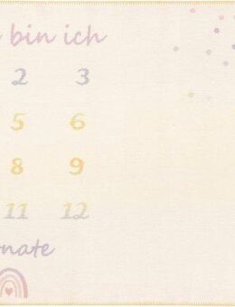 Babydecke Babydecke Milestone, Biederlack, Babydecke Milestone, die perfekte Fotodecke