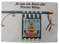Veltins - Retro Blechschild Nr.3 - Wo man sein Bestes gibt. Frisches Veltins. - 29,5 x 21 cm - Doberschütz