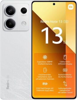 Xiaomi Redmi Note 13 8+256GB Smartphone (16,94 cm/6,67 Zoll, 256 GB Speicherplatz, 108 MP Kamera)