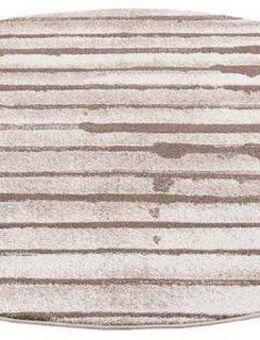 Carpet City Teppich Moda, rund, Höhe: 11 mm, Kurzflor, Streifen-Muster, Weicher Flor